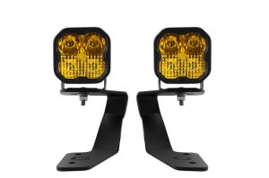 Subaru XV Crosstrek LED Light Pods - Diode Dynamics - Ditch Light Kit - SS3 Backlit - Yellow - `18-`21